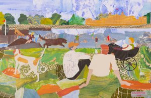 Badminton chaud, 2020 (collage)