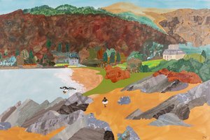 Saddell, Mull of Kintyre (collage) - Dione Verulam