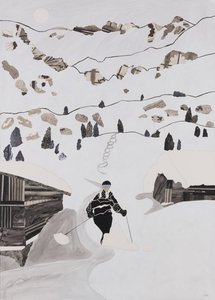 Skier pour déjeuner (collage) - Dione Verulam