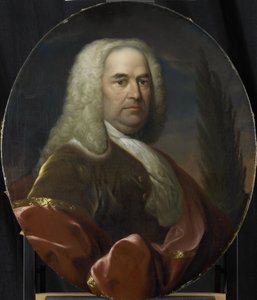 Portrait de Hugo du Bois, directeur de la chambre de Rotterdam de la Compagnie néerlandaise des Indes orientales, élu en 1734 - Dionys van Nijmegen