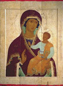 Madone et enfant Hodigitria, icône russe, 1502 - Dionysius
