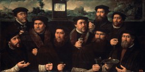 Portrait de groupe de la corporation des tireurs d