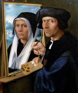 Jacob Cornelisz. van Oostsanen peint un portrait de sa femme