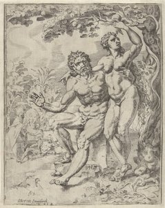 Adam et Ève cueillent le fruit défendu