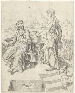 Conversation avec la femme samaritaine (série) - Dirck Volckertsz. Coornhert (attributed to)
