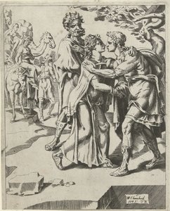 Isaac salue Rebecca