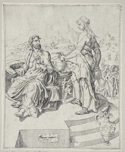 Le Christ et la femme samaritaine - Dirck Volckertsz. Coornhert
