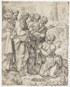 Le Christ et la femme samaritaine - Dirck Volckertsz. Coornhert