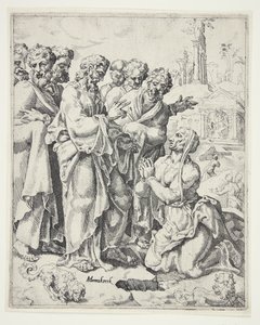 Le Christ et la femme de Canaan - Dirck Volckertsz. Coornhert