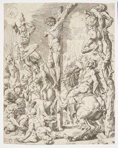La mort du Christ sur la croix - Dirck Volckertsz. Coornhert