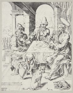 Le souper à Emmaüs - Dirck Volckertsz. Coornhert