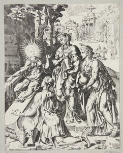 Les trois saintes femmes au sépulcre - Dirck Volckertsz. Coornhert