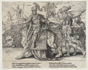 Le triomphe de David - Dirck Volckertsz. Coornhert