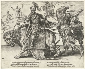 Triomphe de David (série) - Dirck Volckertsz. Coornhert