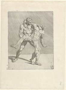 Deux lutteurs - Dirck Volckertsz. Coornhert