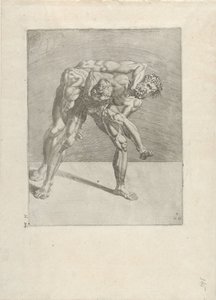 Deux lutteurs - Dirck Volckertsz. Coornhert