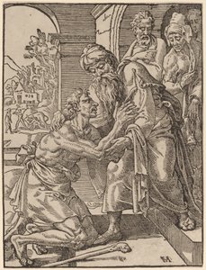 Le retour du fils prodigue - Dirck Volckertz Coornhert after Maerten van Heemskerck