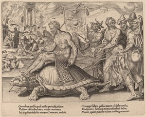 Le triomphe de Job - Dirck Volckertz Coornhert after Maerten van Heemskerck