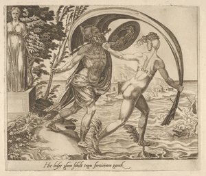 Un bouclier est inutile lorsque la fortune tourne le dos, de Six dictons sur la fortune, vers 1560