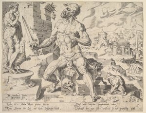 Siméon, de la série Les Douze Patriarches, 1550 - Dirck Volkertsen Coornhert