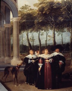 Couple marchant (détail) - Dirck van Delen