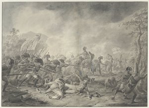 Capture du général russe Hermann lors de la bataille de Bergen, 1799 - Dirk Langendijk (signed by artist)