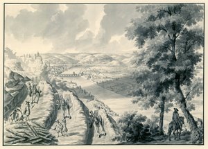 Vue de Namur et de la rivière Meuse, vue du sud-ouest
