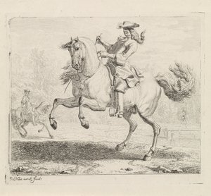 Cheval cabré avec cavalier (série Manège) - Dirk Maas