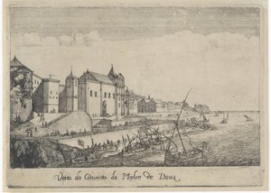 Vue du monastère de la Mère de Dieu à Lisbonne (Vista do Convento da Madre de Deus, Gezichten op Lissabon)