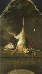 Nature morte avec lièvre mort et perdrix