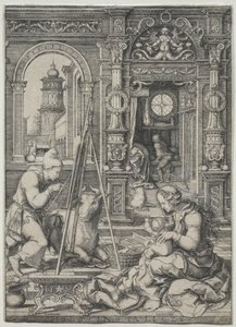 Saint Luc peignant la Vierge - Dirk Vellert