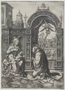 La vision de Saint Bernard, 1524 - Dirk Vellert