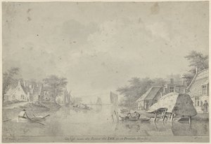 Vue sur la rivière Lek à Utrecht