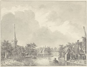 Le village Harmelen sur le canal de Leyde près d
