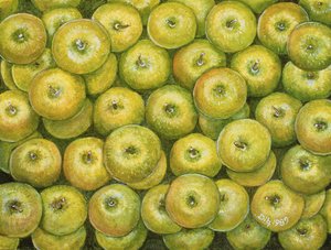Étendue de Pommes Vertes