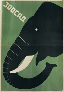 Affiche pour le Zoo de Leningrad, 1928