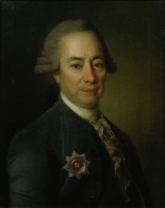 Portrait de Pyotr Vasilyevich Bakunin 1725-1786, 1782