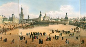 Cathédrale Saint-Basile vue du Kremlin (d
