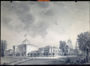 Vue du château Ostankino, Moscou - Dmitri Nikiforovich Martynov