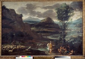 Herminie parmi les bergers - Domenichino