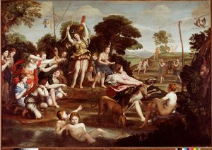 La Chasse de Diane. Peinture de Domenico Zampieri dit Il Domenichino (1581-1641) 1617 Dim. 218x312 cm Rome, Galleria Borghese