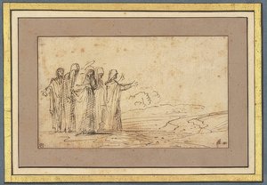 Marie avec quatre saintes femmes dans un paysage - Domenichino