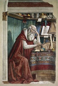 Saint Jérôme dans son étude - Domenico Ghirlandaio