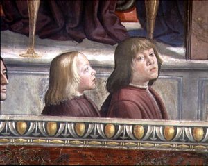 Mur central du cycle de la vie de Saint François, vers 1483 (détail)
