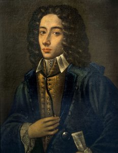 Portrait de Giovanni Battista Pergolesi (Jean Baptiste Pergolese, Jean-Baptiste) (1710 - 1736). Huile sur bois par Domenico Antonio Vaccaro. Conservatoire de Naples - Domenico Antonio Vaccaro