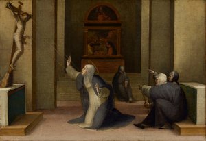 Sainte Catherine de Sienne recevant les stigmates, c.1513-15