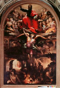 Saint Michel chassant les anges rebelles - Domenico Beccafumi