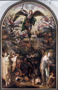 Saint Michel chassant les anges rebelles - Domenico Beccafumi