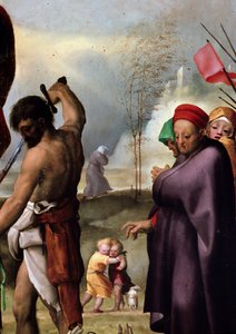 Saint Paul sur le trône (détail) - Domenico Beccafumi