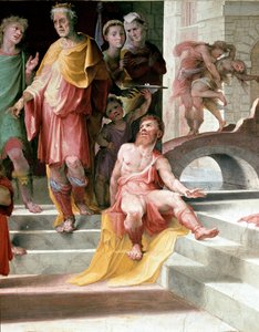 Le sacrifice de Séleucos de Locres. Séleucos pour punir son fils d